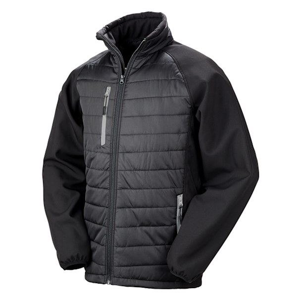 Result Unisex Vuxen Compass Softshell Padderad Jacka 3XL Svart/Grå Black/Grey 3XL