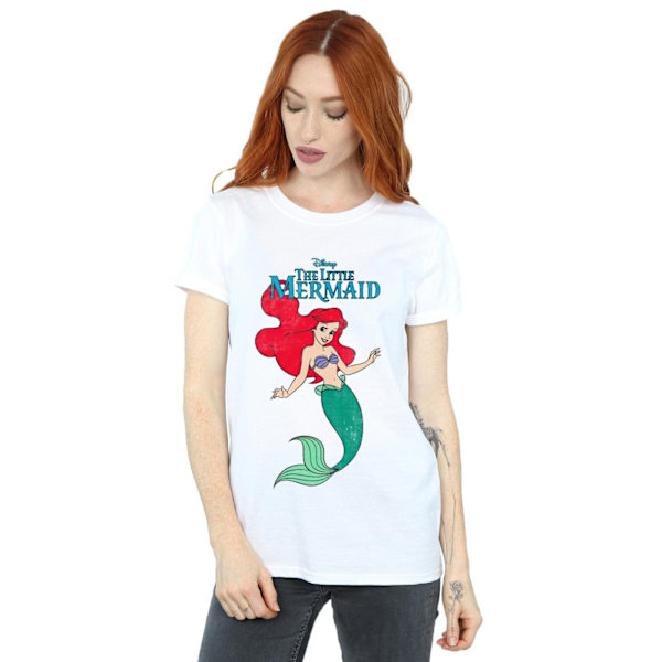 Disney Dam/Kvinnor Den Lilla Sjöjungfrun Linje Ariel Bomull Pojkvän White M