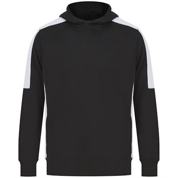 Finden & Hales Unisex Adult Team Contrast Panel Hoodie XL Svart Black/White XL