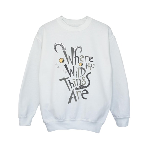 Where The Wild Things Are Pojks Sweatshirt 9-11 År Vit White 9-11 Years