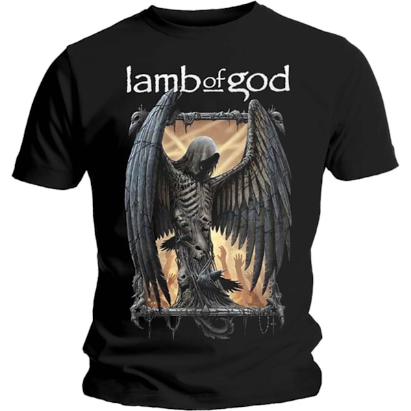 Lamb Of God Unisex Vuxen Winged Death Bomull T-shirt S Svart Black S