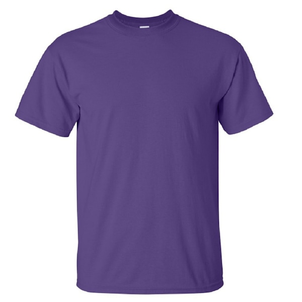 Gildan Mens Ultra Cotton Kortärmad T-shirt 2XL Lila Purple 2XL