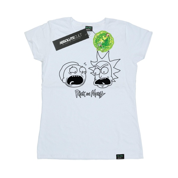 Rick And Morty Dam/Dam Heads Mono bomull T-shirt S Vit White S