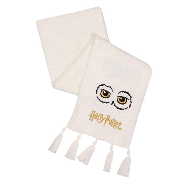 Harry Potter Hedwig Fluffig Halsduk One Size Vit/Svart/Guld White/Black/Gold One Size