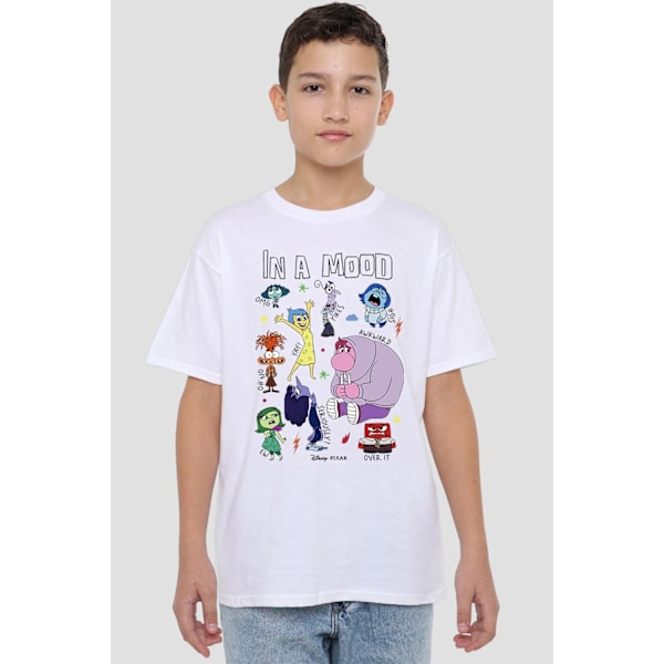 Insidan Ut 2 Barn/Kids In A Mood T-Shirt 3-4 År Vit White 3-4 Years