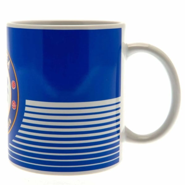 Chelsea FC Linjär Mugg One Size Blå/Vit Blue/White One Size