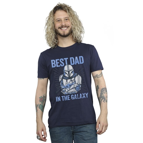 Star Wars Mandalorian Bästa Pappa Galaxy T-shirt 5XL Svart Black 5XL