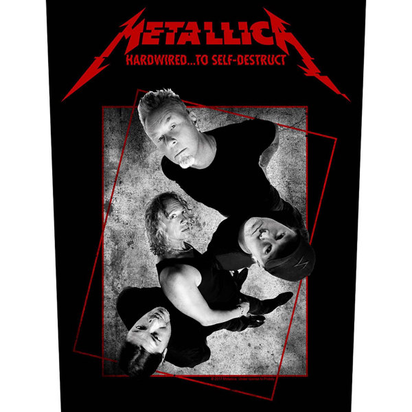 Metallica Hardwired Concrete Patch One Size Svart/Vit/Röd Black/White/Red One Size