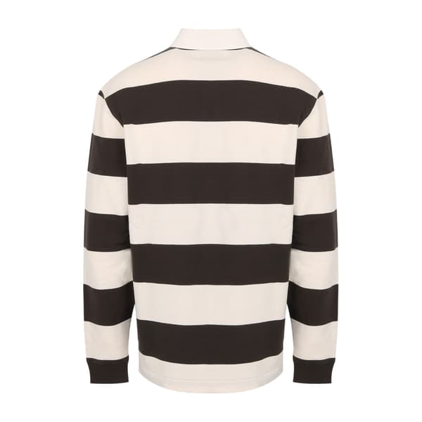 Jack Wills Herr Jersey Krage Avslappnad Passform Långärmad Rugby Iron/Bone XL