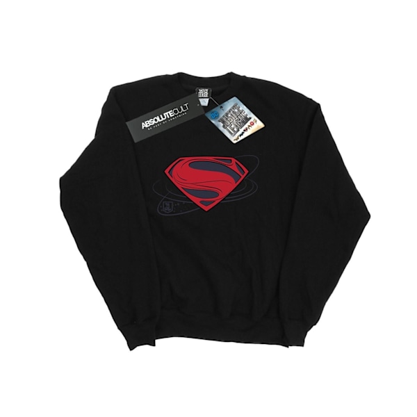 DC Comics Girls Justice League Movie Superman Logo Sweatshirt 7 Black 7-8 Years