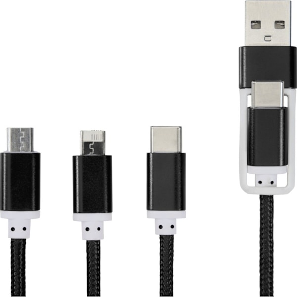 Bullet Versatile USB-kabel One Size Svart Black One Size