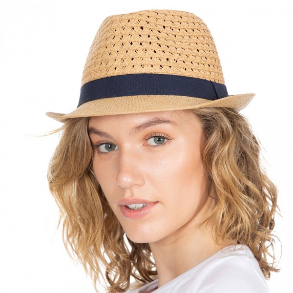 Trespass Dam/Damer Trilby Halmhatt En Storlek Naturlig Natural One Size