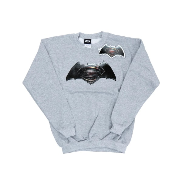 DC Comics Boys Batman v Superman Logo Sweatshirt 5-6 år Spor Sports Grey 5-6 Years