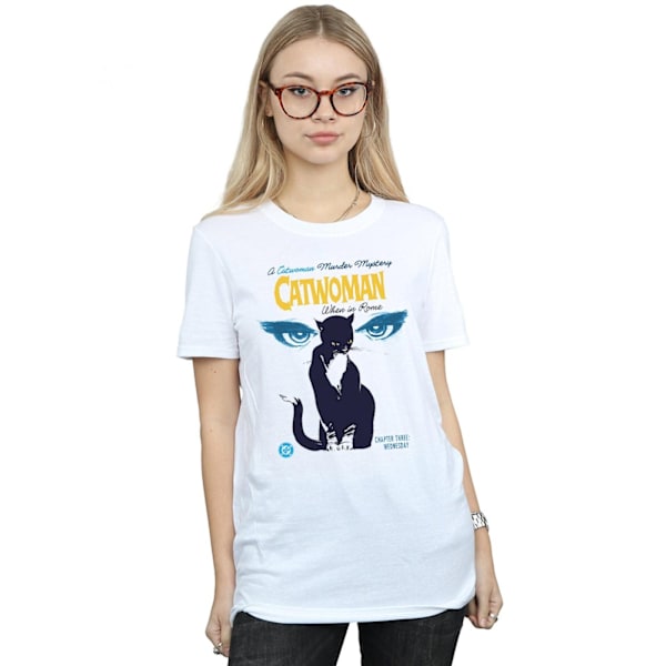 DC Comics Dam/Damer Batman Catwoman When In Rome Bomull Boyfriend T-shirt White XL