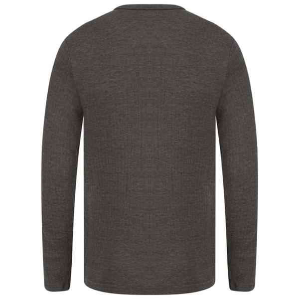 Absolute Apparel Thermal långärmad t-shirt för män 2XL Charcoal Charcoal 2XL