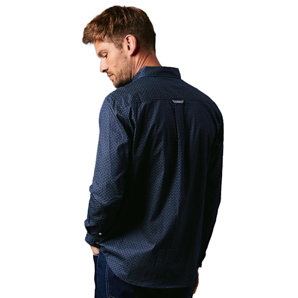 Maine Penrose Långärmad Skjorta för Män XXL Navy Navy XXL