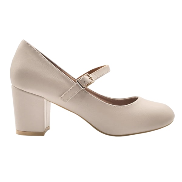 Where's That From Dam/Damer Araceli Block Heel Mary Janes 7 Nude 7 UK