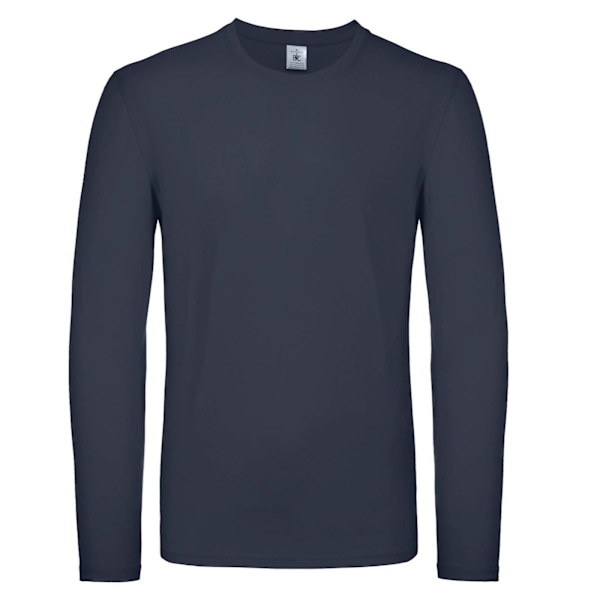 B&C Herr #E150 Långärmad T-shirt M Marinblå Navy M