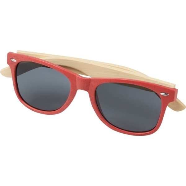 Avenue Sun Ray Bambusolglasögon One Size Röd Red One Size