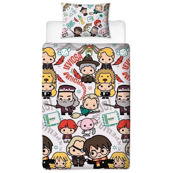 Harry Potter Scen Duvet Cover Set Singel Vit White Single