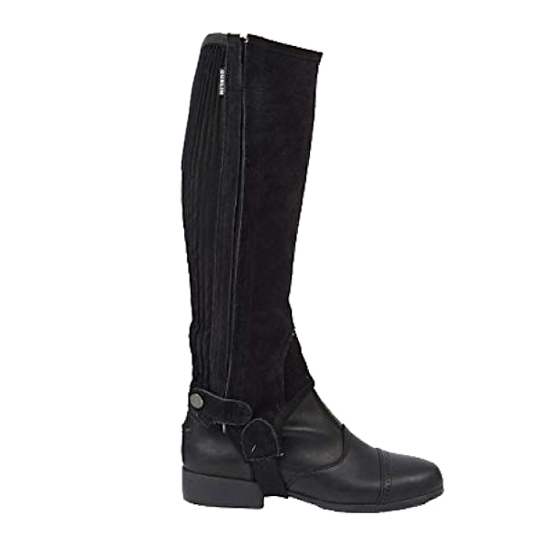 Dublin Barnkalv/Barn Mocka Halvchaps II Barn Stor Svart Black Childs Large