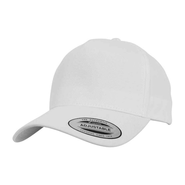 Flexfit 5 Panel Snapback Classic Baseball Cap One Size Vit White One Size