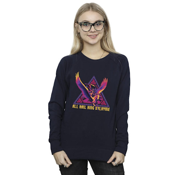 Marvel Dam/Kvinnor Thor Love And Thunder All Hail Valkyrie Sw Navy Blue M