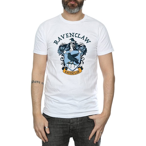 Harry Potter Boys Ravenclaw Bomull T-shirt 7-8 År Vit White 7-8 Years