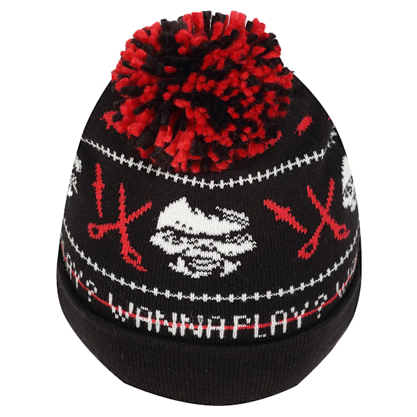 Childs Play Chucky Pom Pom Akryl Mössa One Size Svart/Röd Black/Red One Size