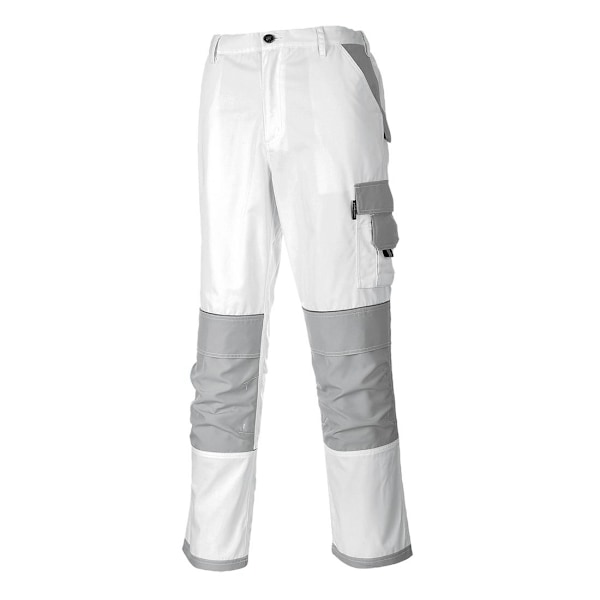 Portwest Herr Painters Pro Arbetsbyxor L R Vit White L R