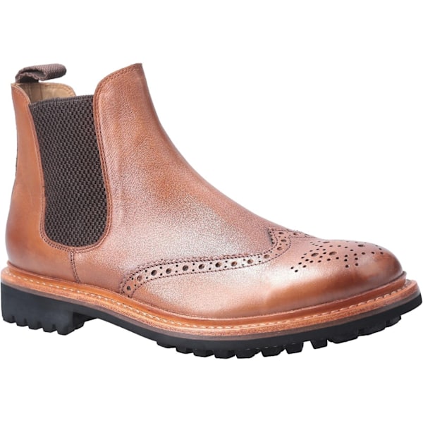 Cotswold herr Siddington Commando elastisk läderklänning Boo Brown 7 UK