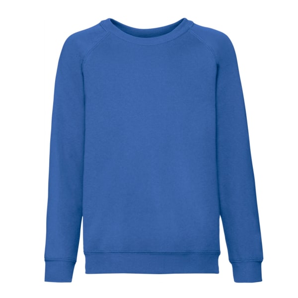 Fruit of the Loom Childrens/Kids Classic Raglan Sweatshirt 12-1 Royal Blue 12-13 Years