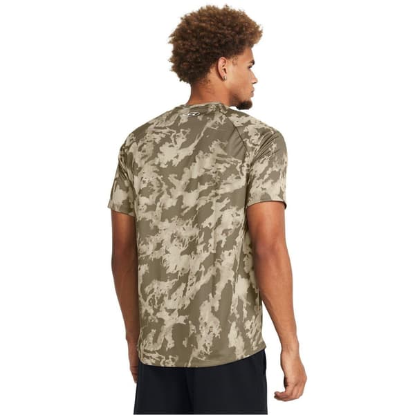 Under Armour Herr Camo Technical Regular T-Shirt S Khakigrön Khaki Green S
