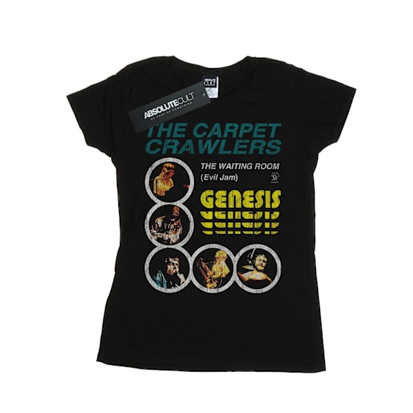 Genesis Womens/Ladies The Carpet Crawlers Bomull T-shirt M Svart Black M