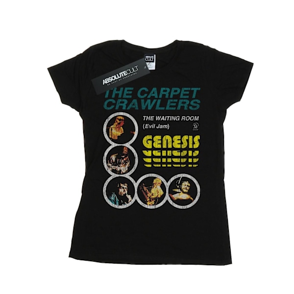 Genesis Womens/Ladies The Carpet Crawlers Bomull T-shirt XXL Svart Black XXL