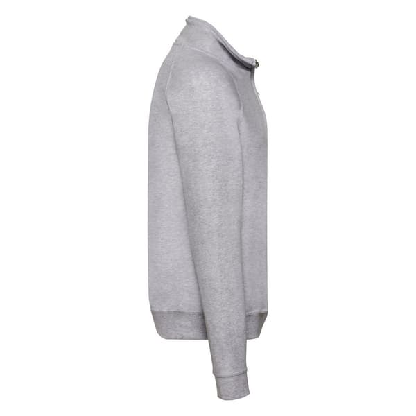 Fruit Of The Loom Herr Klassisk Quarter Zip Sweatshirt S Heather Heather Grey S