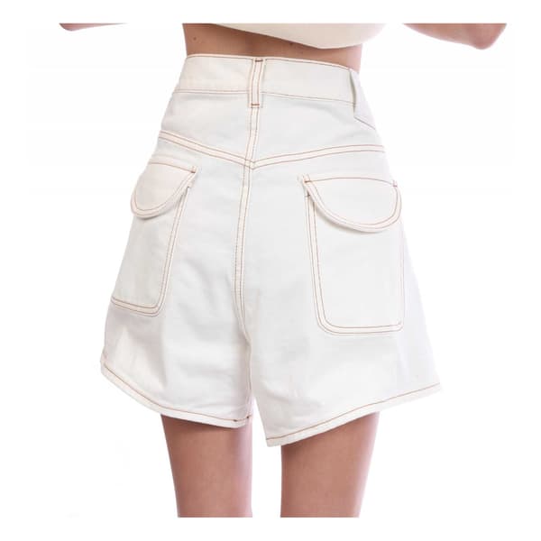 Off White Shorts i denim för dam 25R Vit White 25R