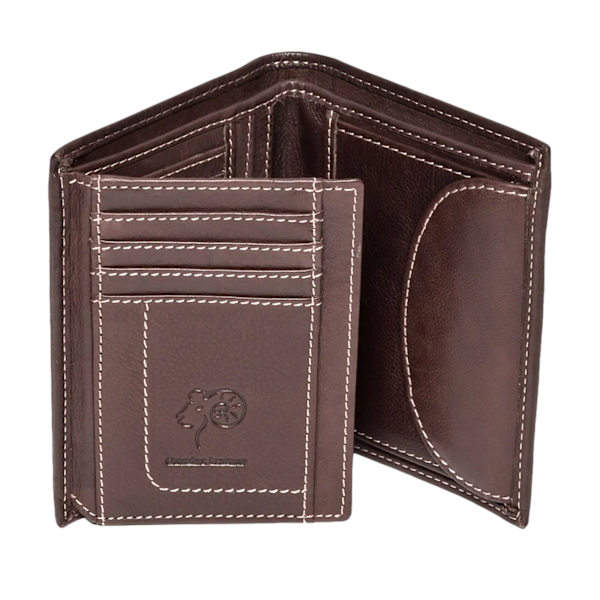 Eastern Counties Leather Isaac Plånbok i Läder för Män, Storlek: One Size, Brun Brown One Size
