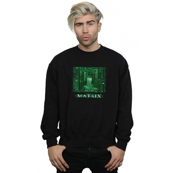 The Matrix Mens Digital Cube Sweatshirt XL Svart Black XL