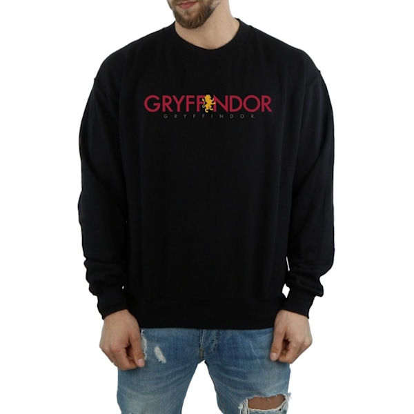 Harry Potter Herr Gryffindor Text Sweatshirt M Svart Black M