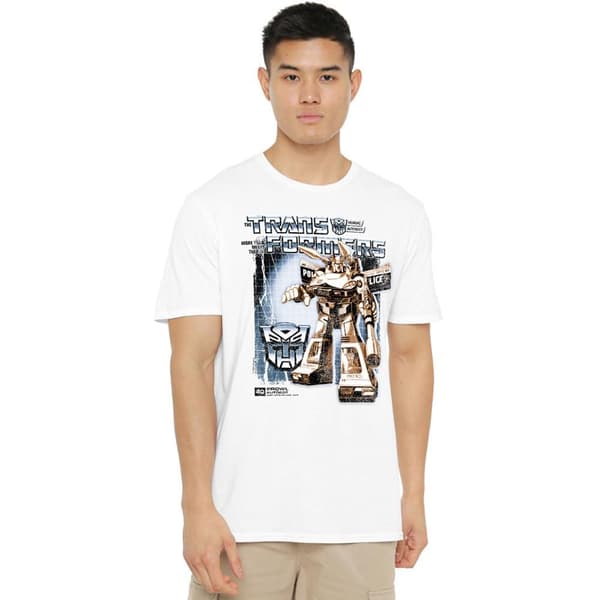 Transformers Herr Prowl Box 40-års T-shirt 3XL Vit White 3XL