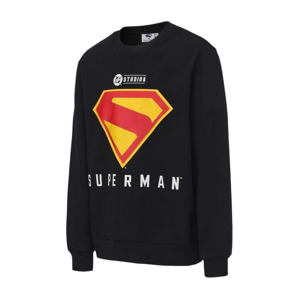 Superman Herr Logotyp Tröja S Svart Black S