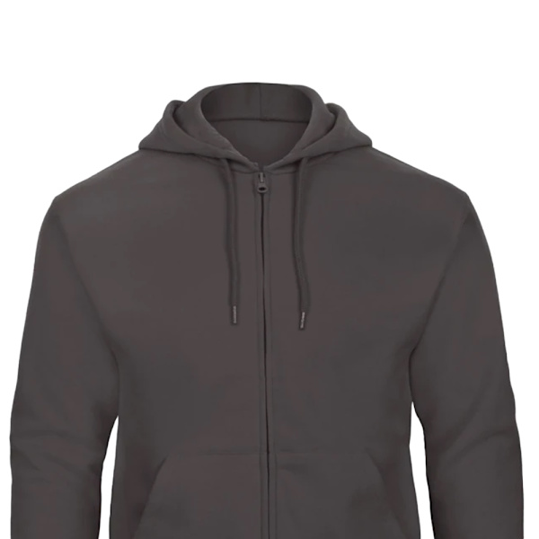 B&C Unisex Vuxen ID.205 50/50 Helzippa Hoodie XS Antracit Anthracite XS