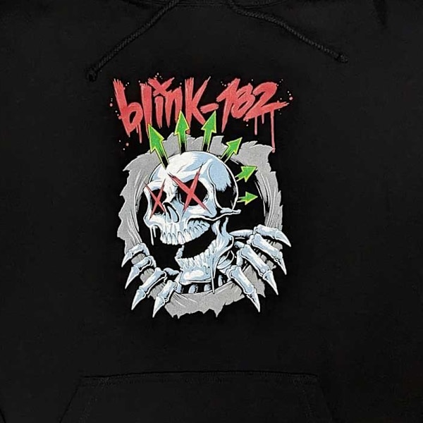 Blink 182 Unisex Vuxen Six Arrow Skull Hoodie S Svart Black S