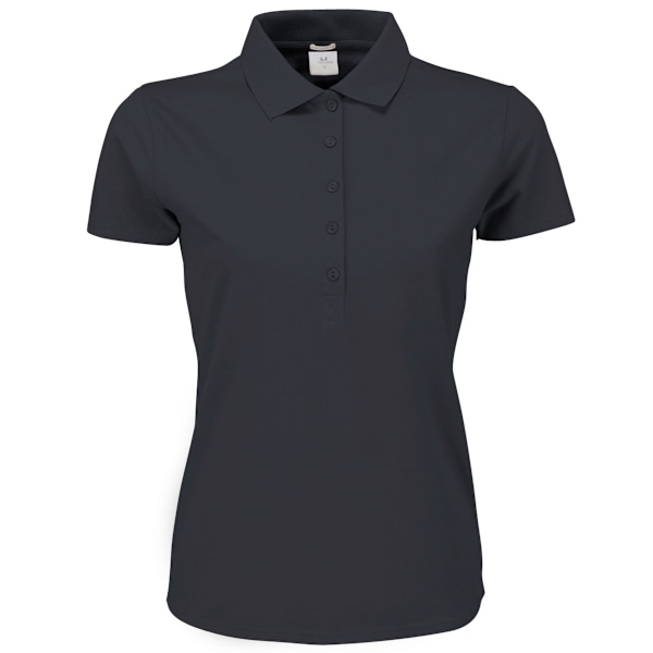 Tee Jays Dam/Damer Lyxig Stretch Kortärmad Polotröja L Dark Grey L