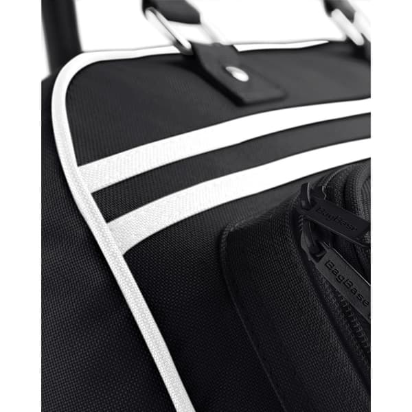 Bagbase Retro Bowlingväska (23 liter) One Size Svart/Vit Black/White One Size