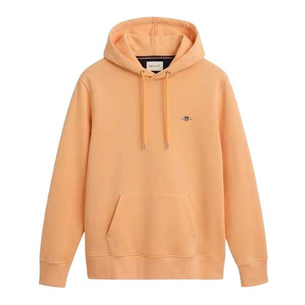 Gant Herr Shield Drawstring Hoodie L Orange Orange L