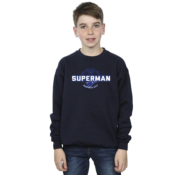 DC Comics Boys Superman Out Of This World Sweatshirt 5-6 år Navy Blue 5-6 Years