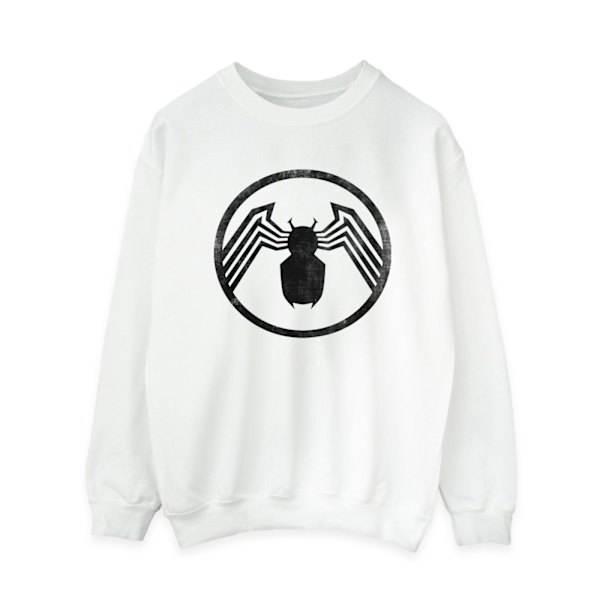 Marvel Dam/Kvinnor Venom Logo Emblem Sweatshirt L Vit White L