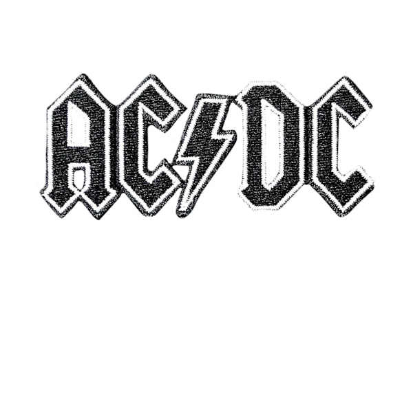 AC/DC Logo Nyckelring One Size Svart/Vit Black/White One Size